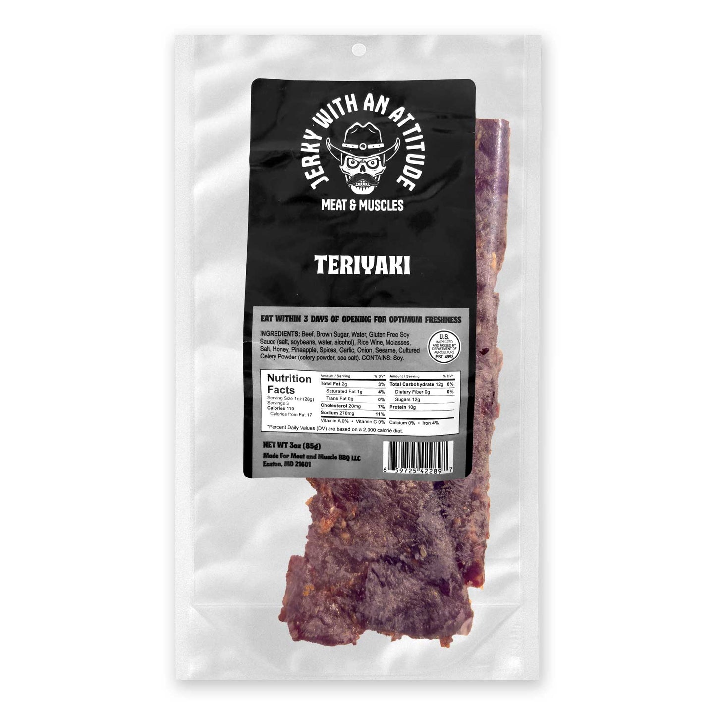 teriyaki jerky package