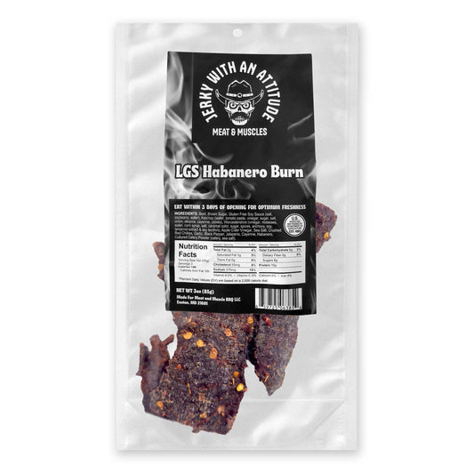 Lets get Stupid habanero burn jerky package